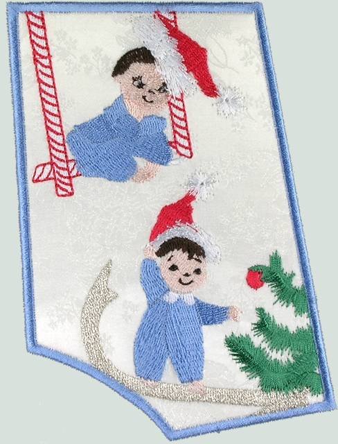 BFC0604 Quilt in the Hoop Christmas Stocking IV