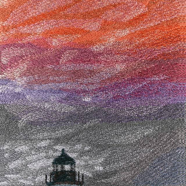 BFC0606 Window - A Lighthouse at Dusk