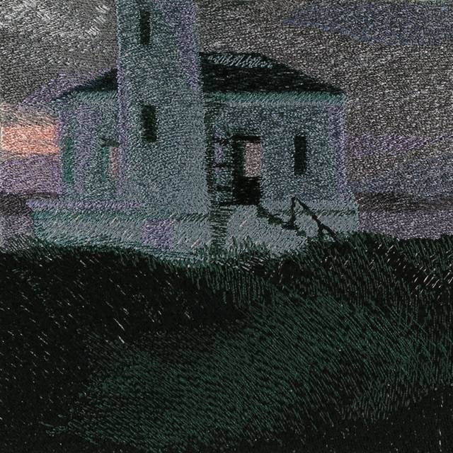 BFC0606 Window - A Lighthouse at Dusk