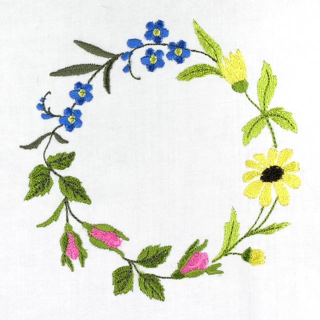 BFC0609 Quilt in the Hoop Floral Kit