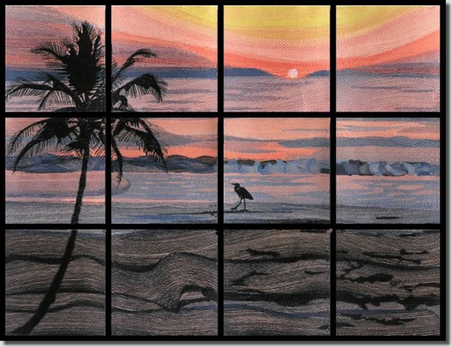 BFC0612 Window - Sunrise on a Florida Beach