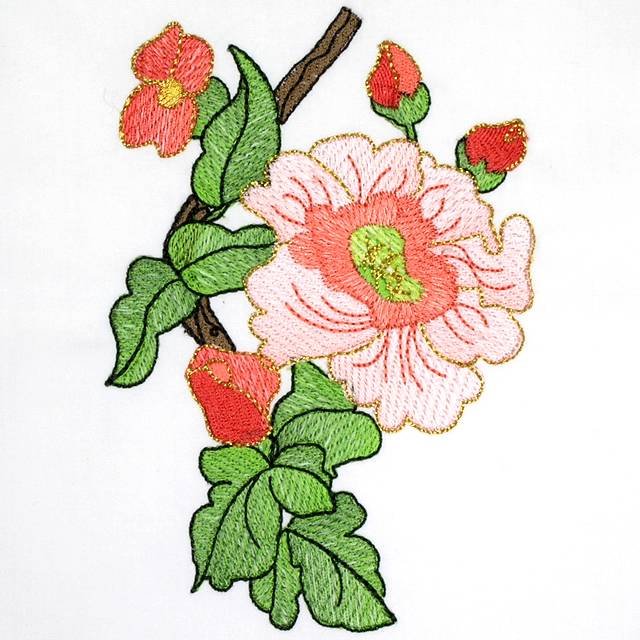BFC0617 Shoulder Drapes - Floral Pheasant