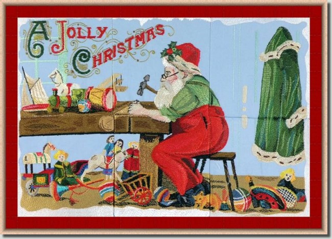 BFC0624 Window-Santa's Workshop