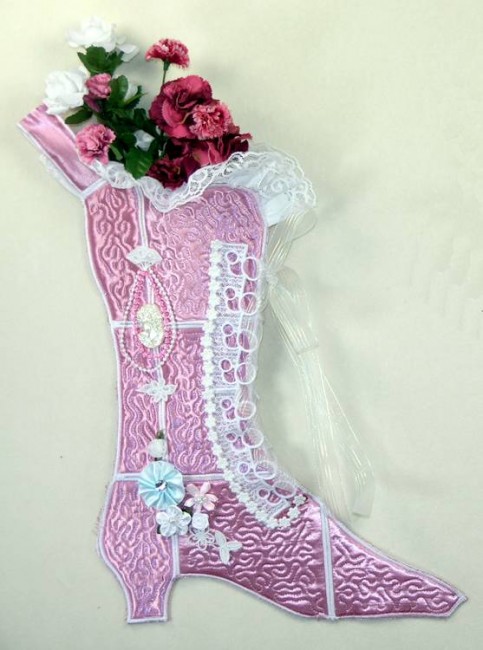 BFC0626 Quilt in the Hoop Christmas Stocking V