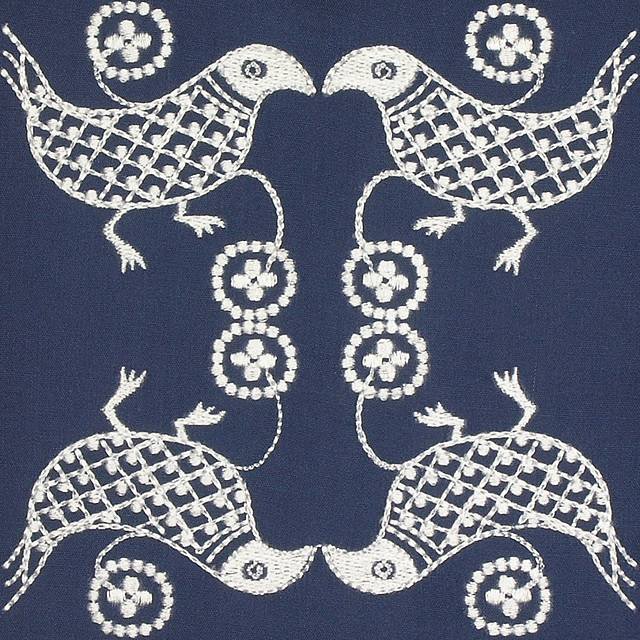 BFC0639 Chinese Indigo Centerpiece, Borders and Corners