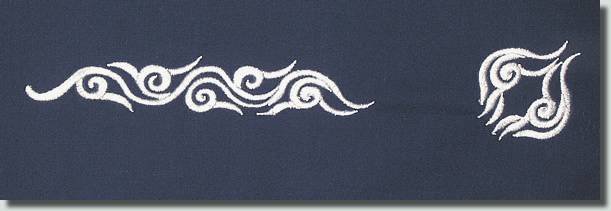 BFC0639 Chinese Indigo Centerpiece, Borders and Corners