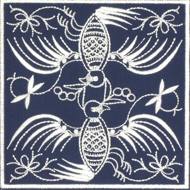 BFC0640 Quilt In the Hoop Chinese Indigo Quilt Blocks I