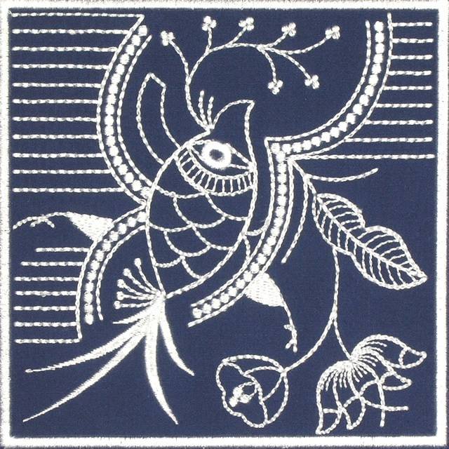BFC0640 Quilt In the Hoop Chinese Indigo Quilt Blocks I