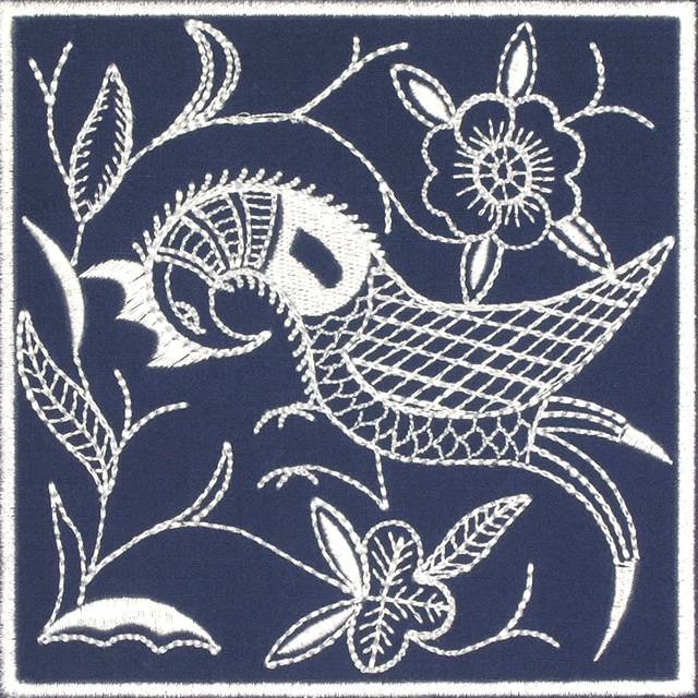 BFC0640 Quilt In the Hoop Chinese Indigo Quilt Blocks I