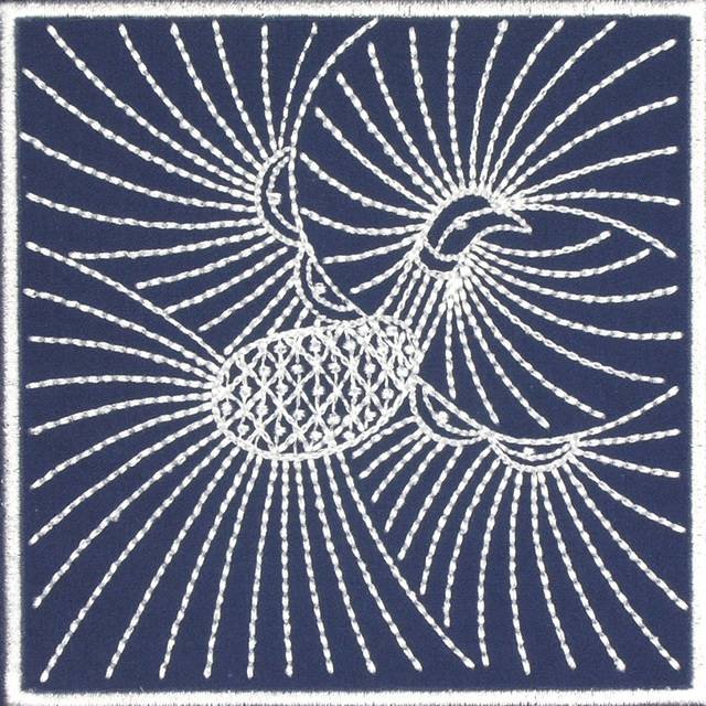BFC0640 Quilt In the Hoop Chinese Indigo Quilt Blocks I