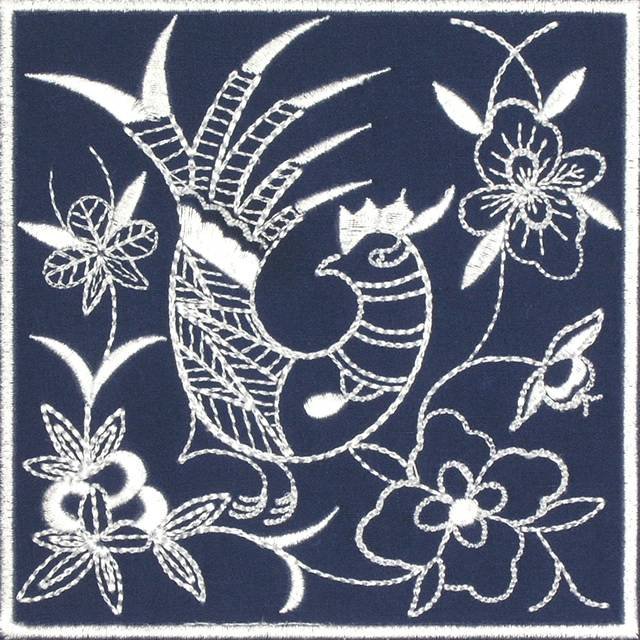 BFC0640 Quilt In the Hoop Chinese Indigo Quilt Blocks I