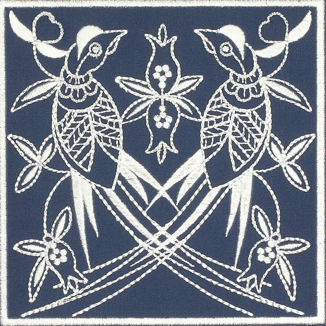 BFC0641 Quilt In the Hoop Chinese Indigo Quilt Blocks II