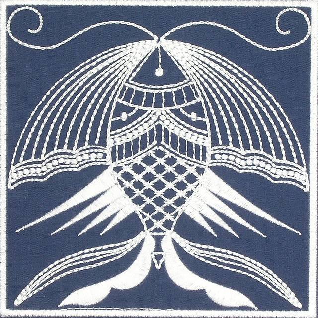 BFC0641 Quilt In the Hoop Chinese Indigo Quilt Blocks II