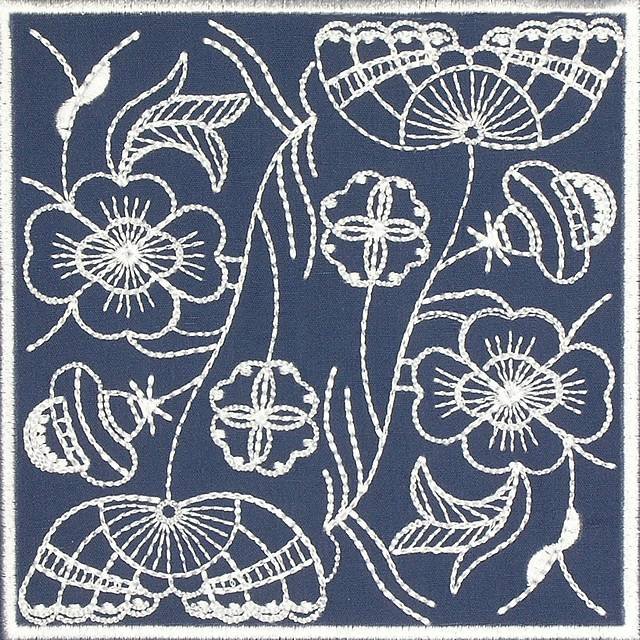 BFC0641 Quilt In the Hoop Chinese Indigo Quilt Blocks II