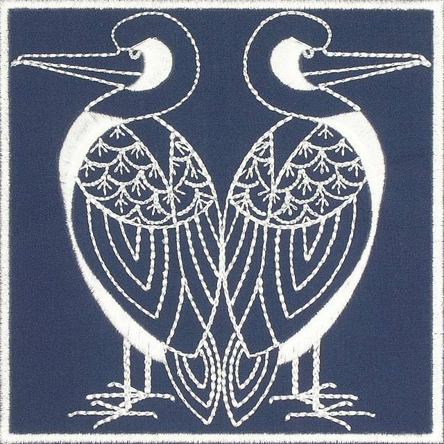 BFC0641 Quilt In the Hoop Chinese Indigo Quilt Blocks II