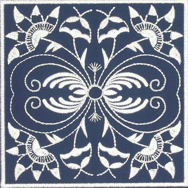 BFC0641 Quilt In the Hoop Chinese Indigo Quilt Blocks II