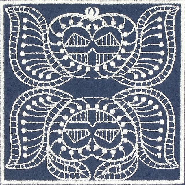 BFC0641 Quilt In the Hoop Chinese Indigo Quilt Blocks II