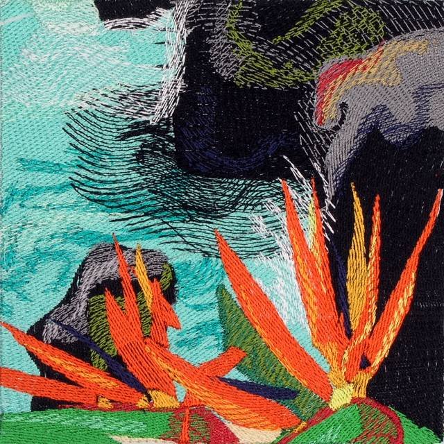 BFC0645 Window-Flamingo Paradise
