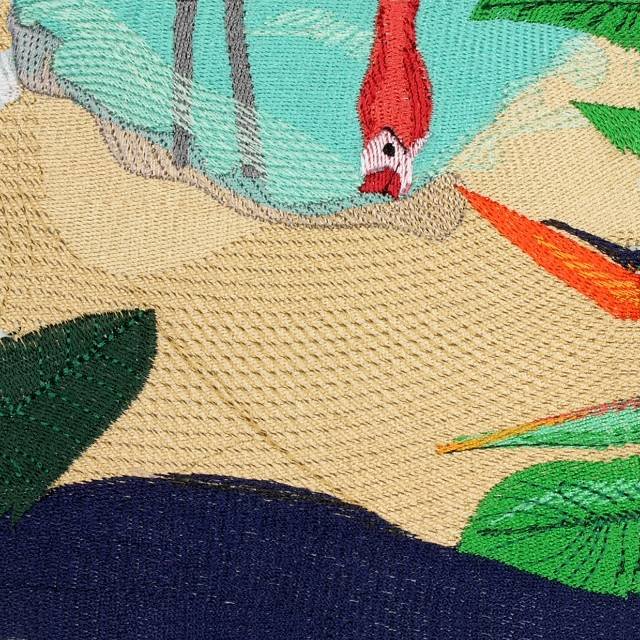 BFC0645 Window-Flamingo Paradise