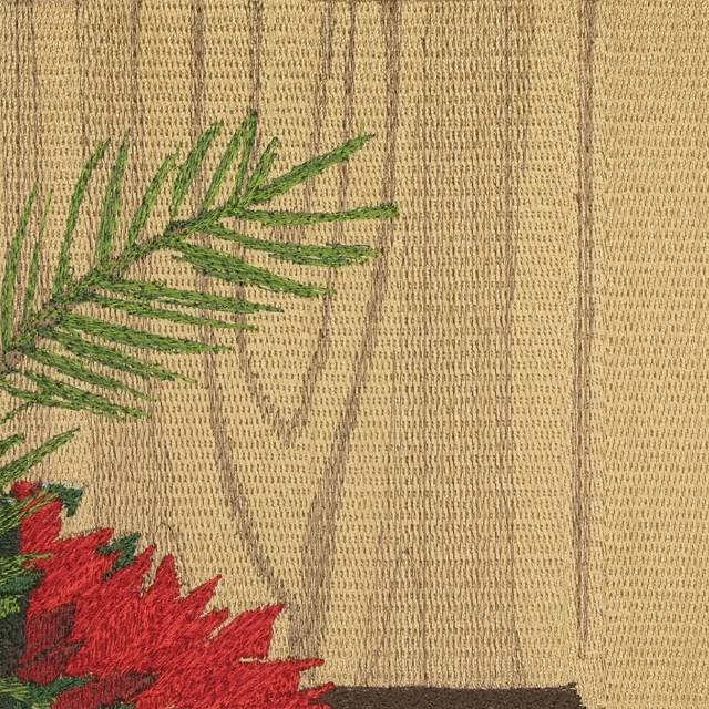 BFC0647 Window-Holly and White Roses