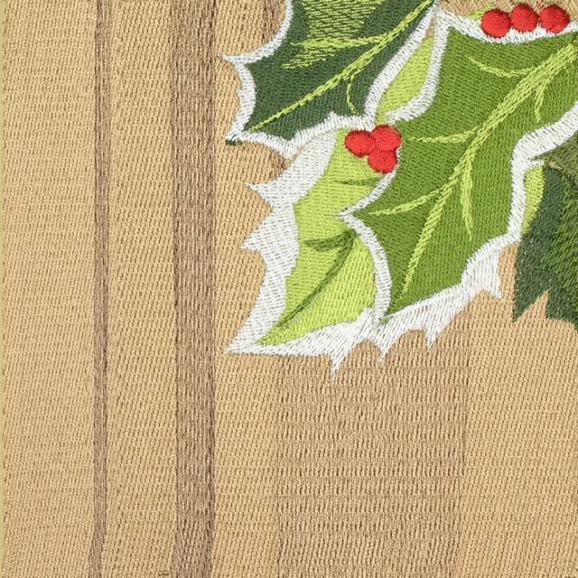BFC0647 Window-Holly and White Roses