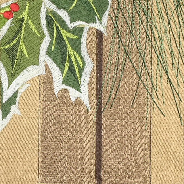 BFC0647 Window-Holly and White Roses