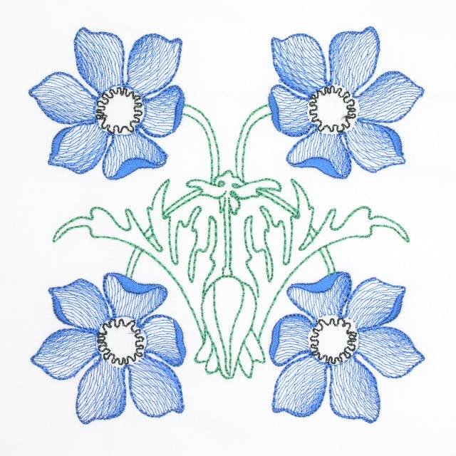 BFC0652 Quilt In the Hoop Alpine Wildflower Quilt Blocks I