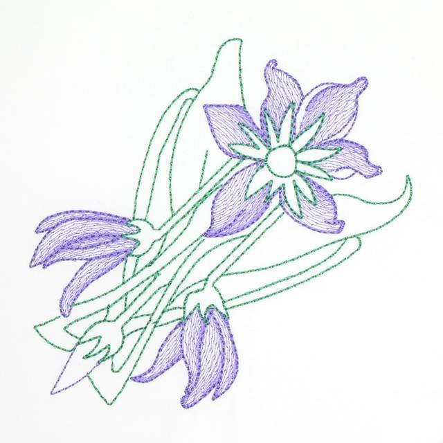 BFC0650 Alpine Wildflower Quilt Blocks I