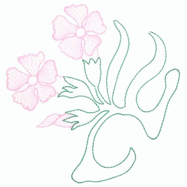 BFC0650 Alpine Wildflower Quilt Blocks I