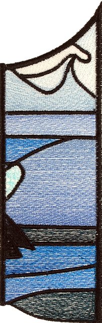 BFC0658 Stained Glass- Orcas