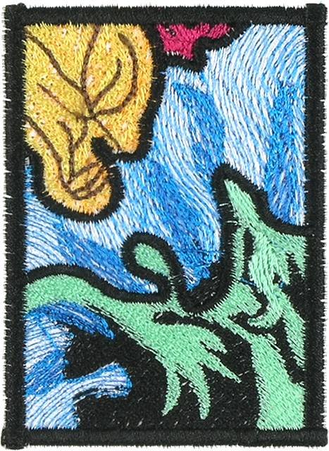 BFC0664 Stained Glass Dolphins