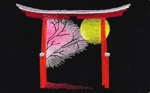 BFC0687 Oriental Reflections on Black II