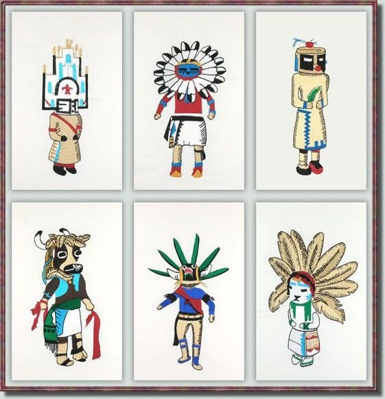 BFC0690 Southwestern Kachina Dolls