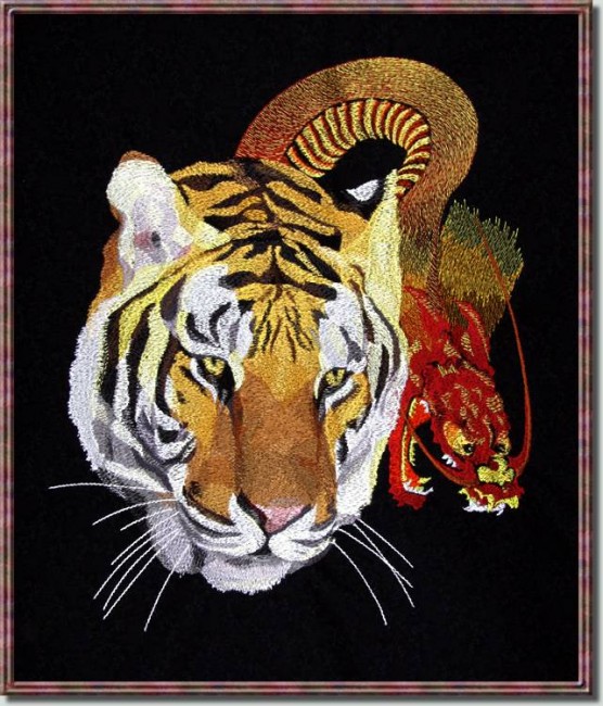 BFC0704 A Large Tiger and Dragon