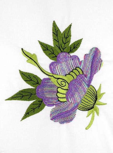 BFC0727 Variegated Flowers