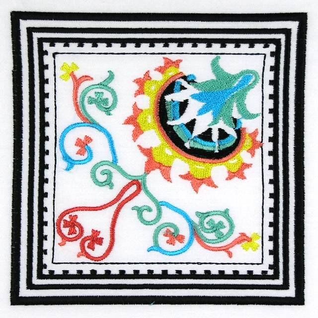 BFC0750 Ancient Italian Tiles Quilt Blocks I
