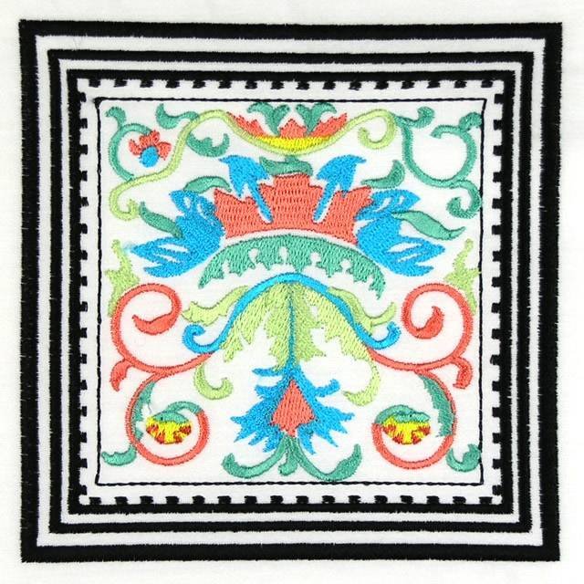 BFC0752 Quilt In the Hoop Ancient Italian Tiles Quilt Blocks I