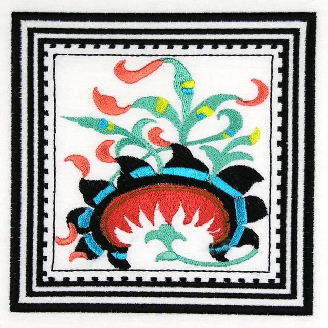 BFC0751 Ancient Italian Tiles Quilt Blocks II
