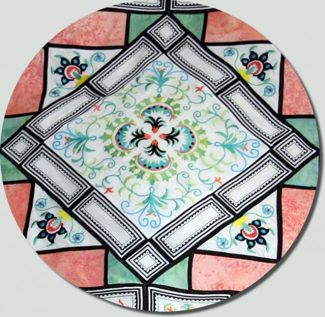 BFC0754 Ancient Italian Tiles Centerpiece, Borders and Corners