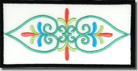 BFC0754 Ancient Italian Tiles Centerpiece, Borders and Corners