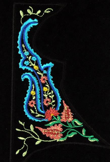 BFC0756 QIH Peacock Paisley Bag