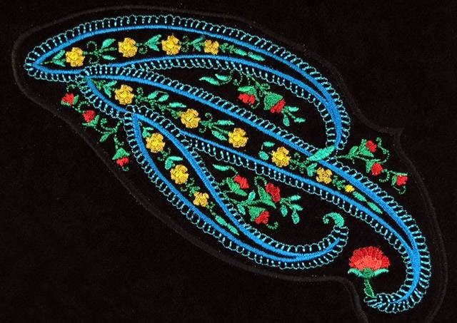BFC0756 QIH Peacock Paisley Bag