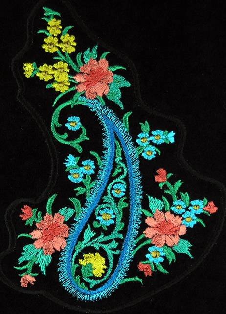 BFC0756 QIH Peacock Paisley Bag