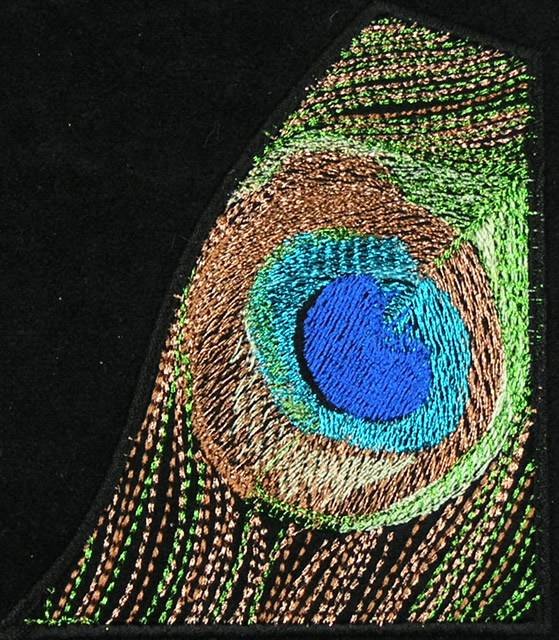 BFC0756 QIH Peacock Paisley Bag