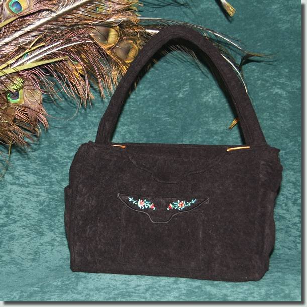 BFC0756 QIH Peacock Paisley Bag
