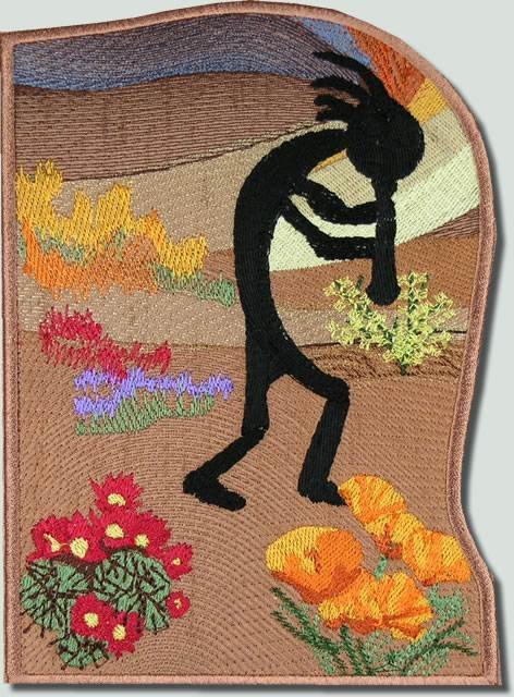 BFC0759 QIH Kokopelli Wallhanging