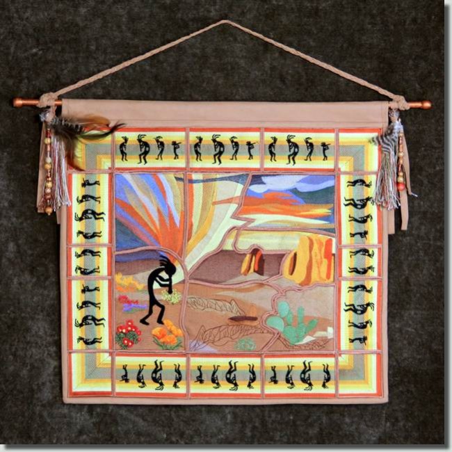 BFC0759 QIH Kokopelli Wallhanging