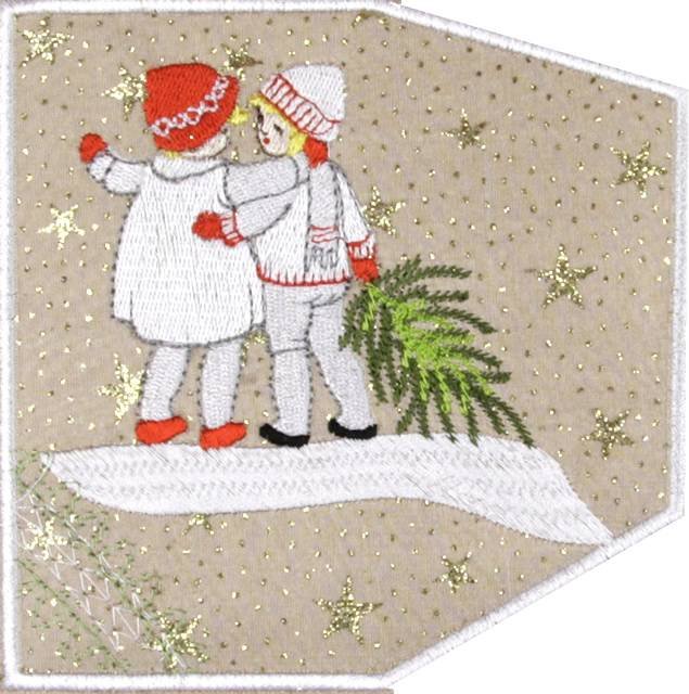 BFC0776 QIH Victorian Christmas Tote Bag