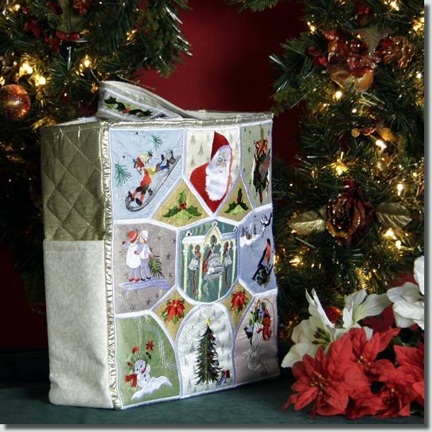 BFC0776 QIH Victorian Christmas Tote Bag