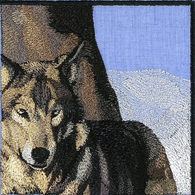 BFC0778 Window - Two Wolves